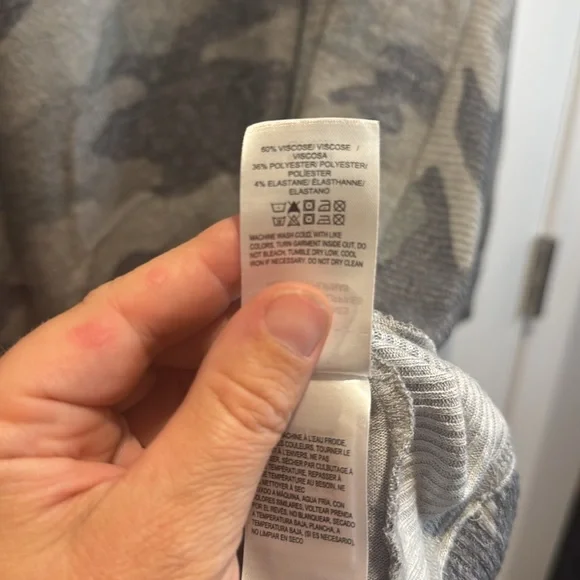 459-Lucky Brand Cloud Jersey Sweatshirt Dress- camo size XL - Picture 6 of 7